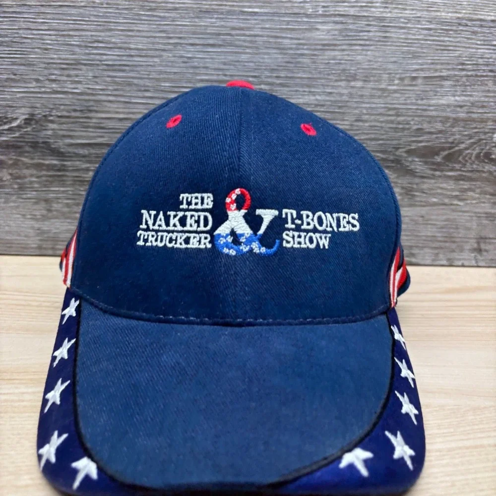 The Naked Trucker & T-Bones Show Hat Cap Strap Back Blue Comedy Central TV Promo